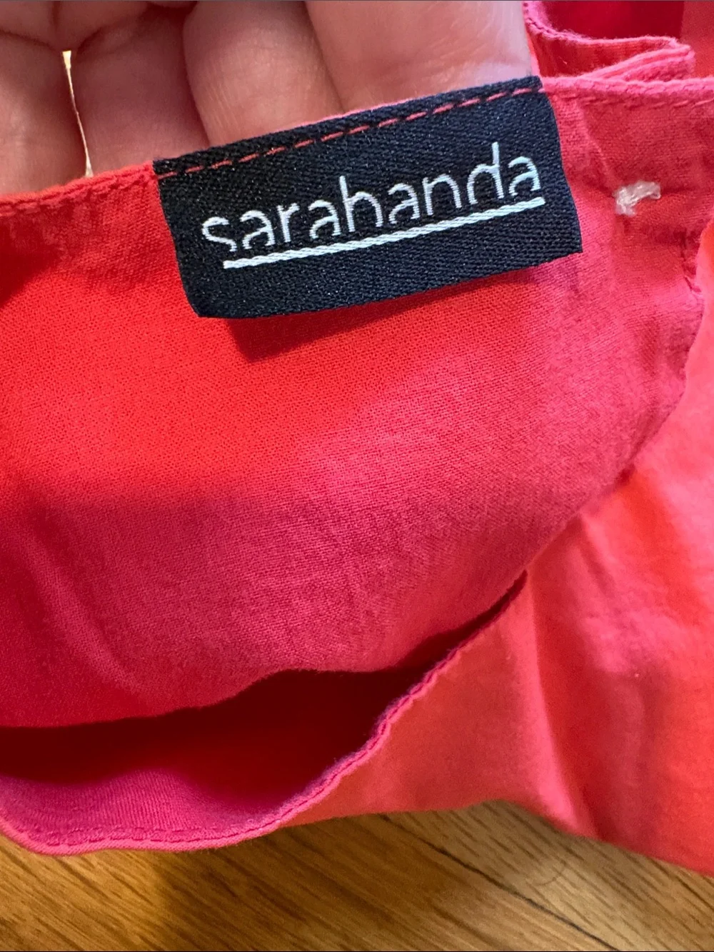 Coral Sarabanda dress 4t with raffled cap sleeves , designed in Italy